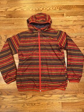 COLUMBIA WHITETAIL TRAIL HOODED WINDBREAKER JACKET UNISEX YOUTH XL WOMENS SMALL